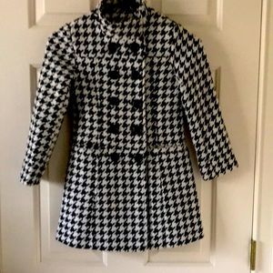 Girls Houndstooth Dress Coat size 6/6x